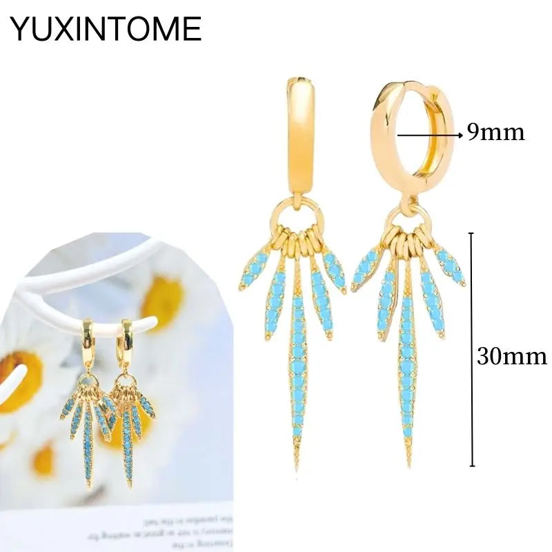 Turquoise Silver Earrings - Cowboy Outpost