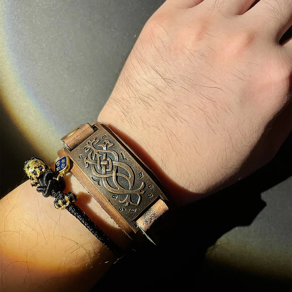 Leather Retro Bracelet - Cowboy Outpost
