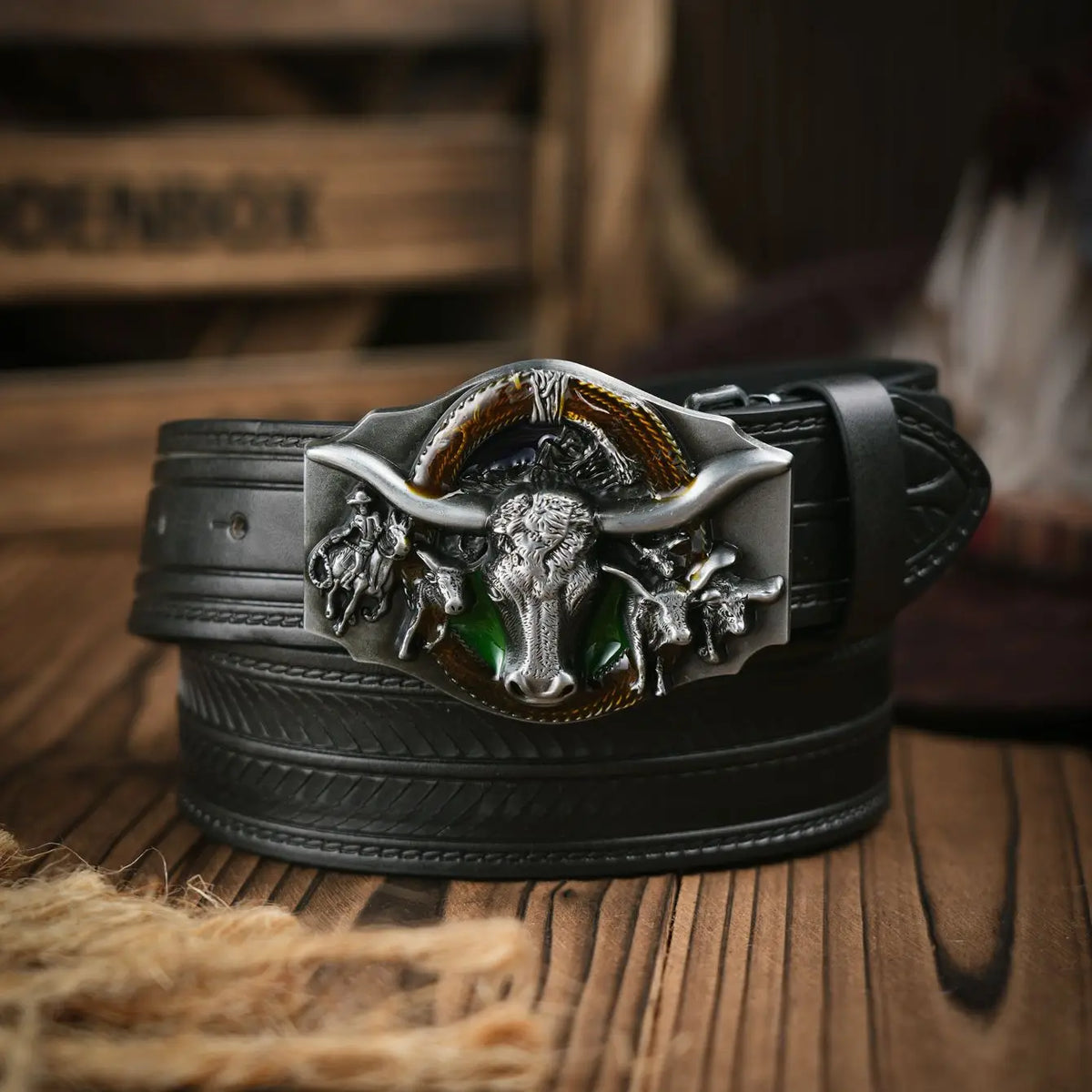 Leather Men's Belt - Cowboy Outpost