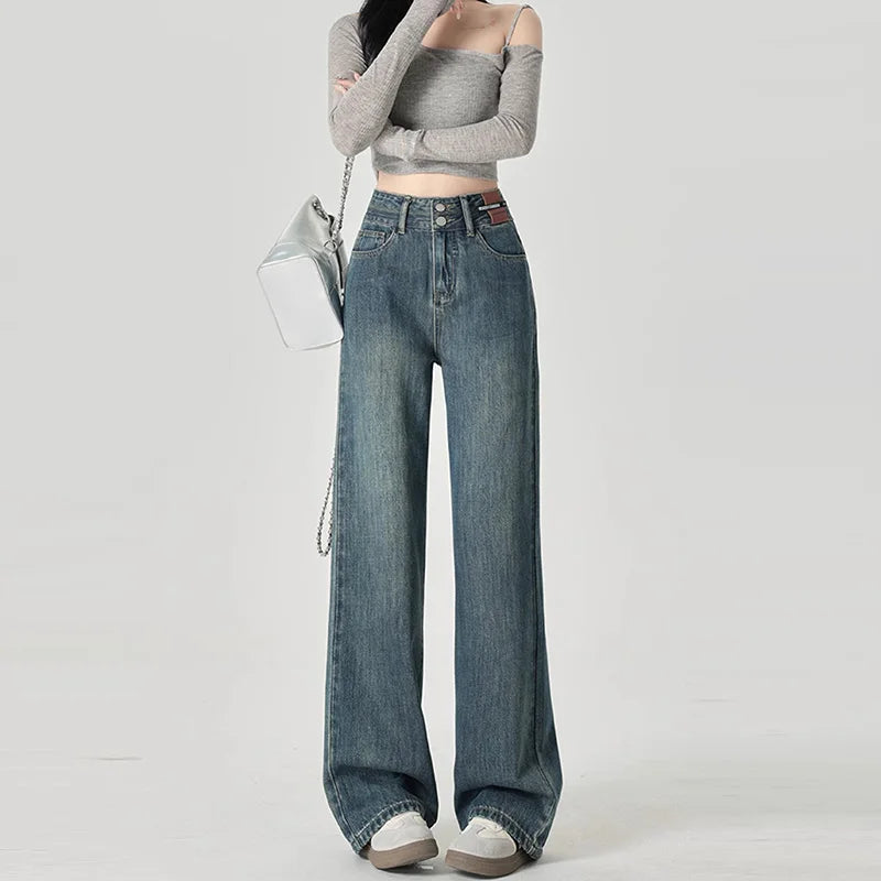 Wide-Leg High-Waist Jeans - Cowboy Outpost