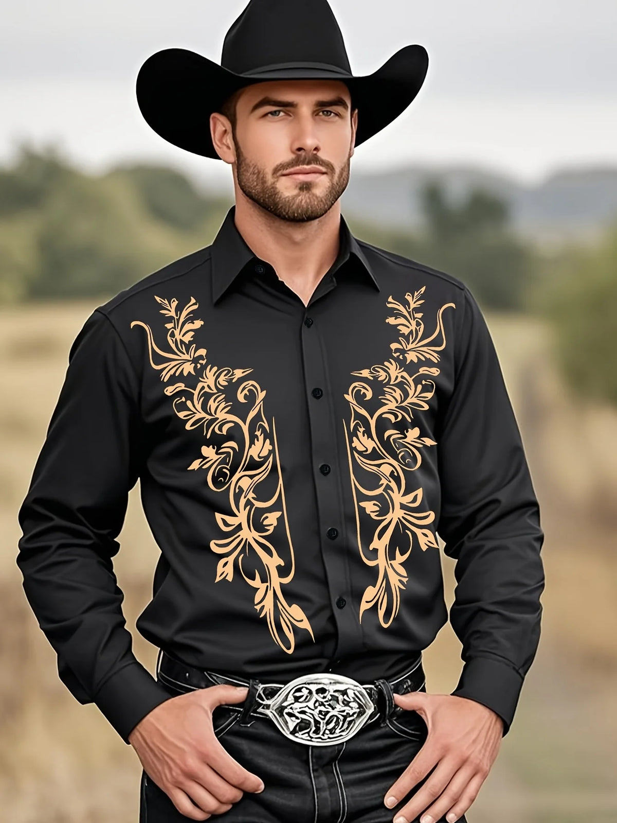 Men’s Western Shirt - CXCSS004YJ - Cowboy Outpost