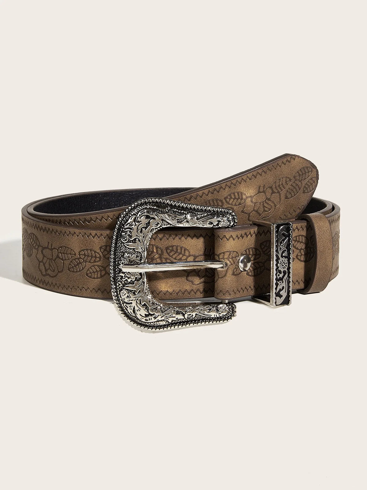 Retro Brown Belt - Cowboy Outpost