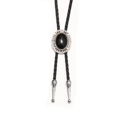 Leather Retro Bolo Tie - Cowboy Outpost