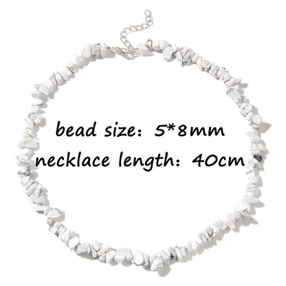 Turquoise Chain Necklace - 3.white howlite - Cowboy Outpost