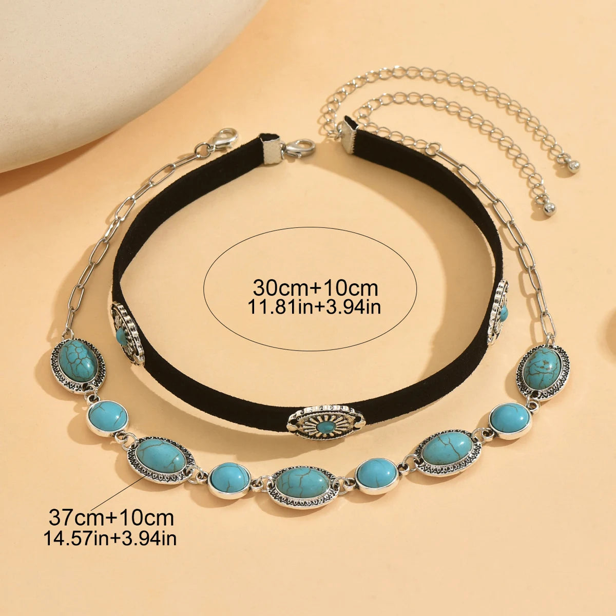 Turquoise Beaded Necklace - Cowboy Outpost