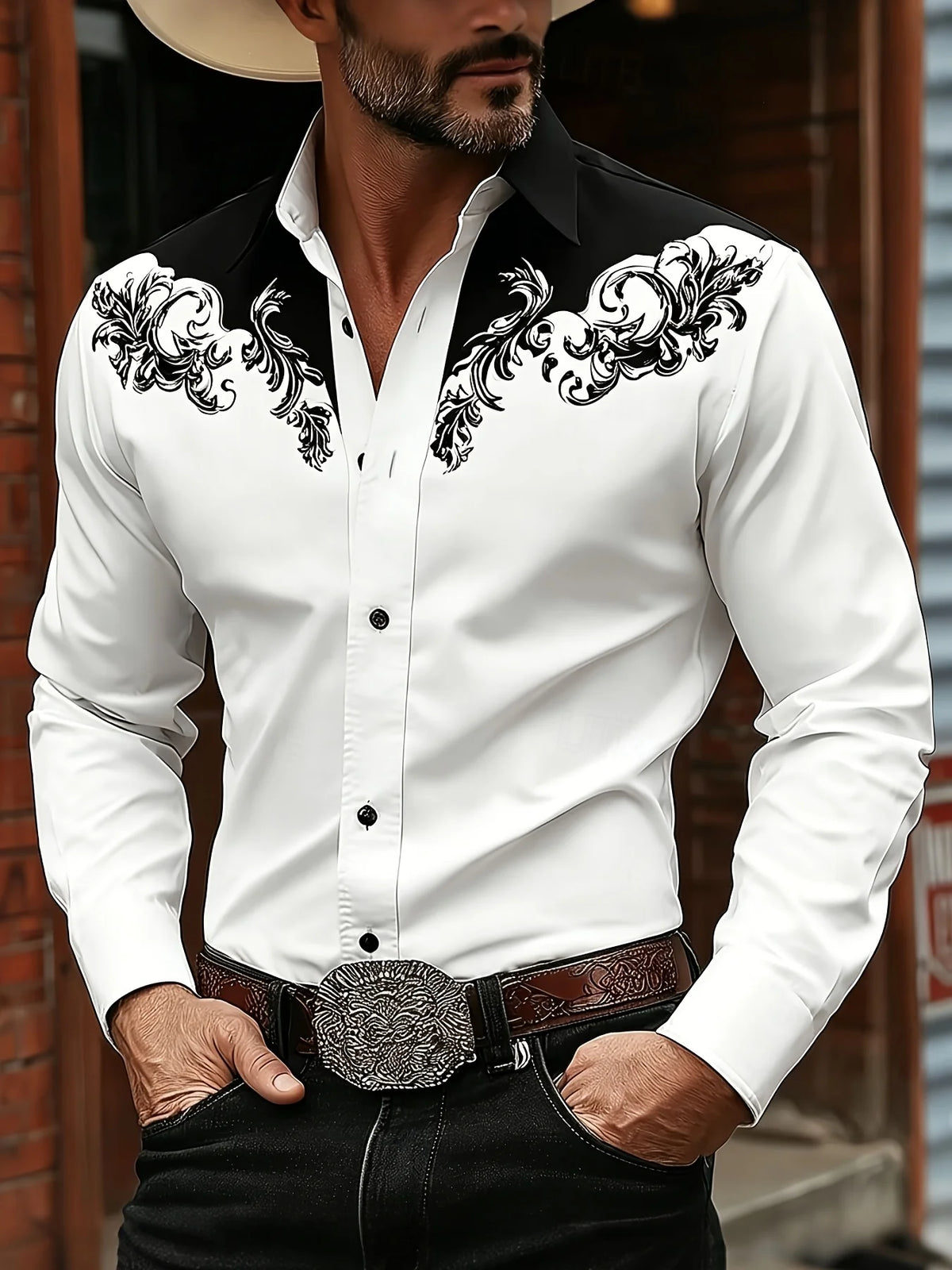 Men’s Western Shirt - CXCSS004YK - Cowboy Outpost