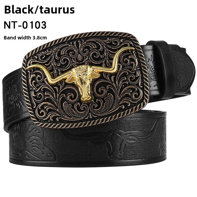 Leather Letter Belt - Cowboy Outpost