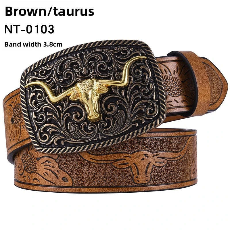 Leather Letter Belt - Cowboy Outpost