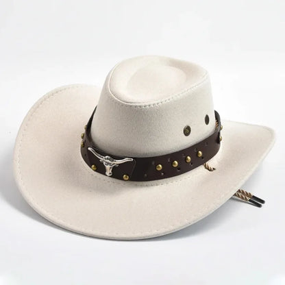 Suede Wide Cowboy Hat - Black - Cowboy Outpost