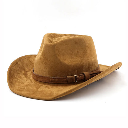 Leather Cowboy Hat - Khaki - Cowboy Outpost