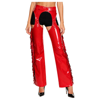 Leather Cowgirls Chaps - Pink - Cowboy Outpost