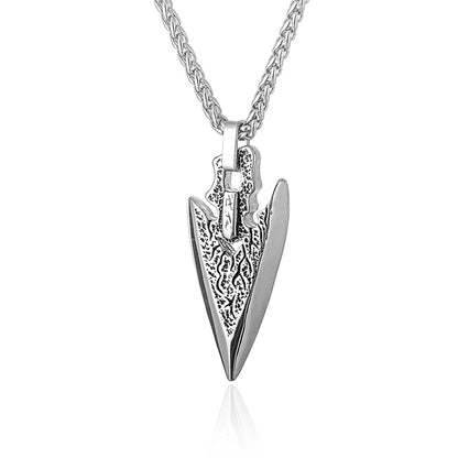 Steel Arrowhead Necklace - Cowboy Outpost
