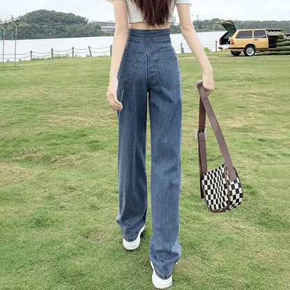 Wide-Leg High-Waist Jeans - Cowboy Outpost