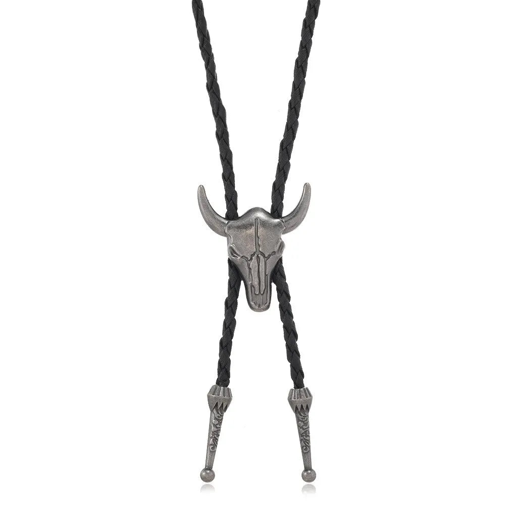 Turquoise Silver Bolo Tie - Cowboy Outpost