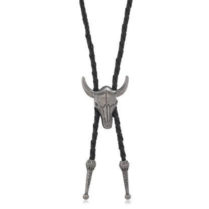 Turquoise Silver Bolo Tie - Cowboy Outpost