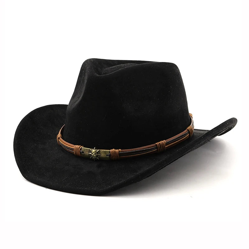 Suede Rolled Cowboy Hat - coffee - Cowboy Outpost