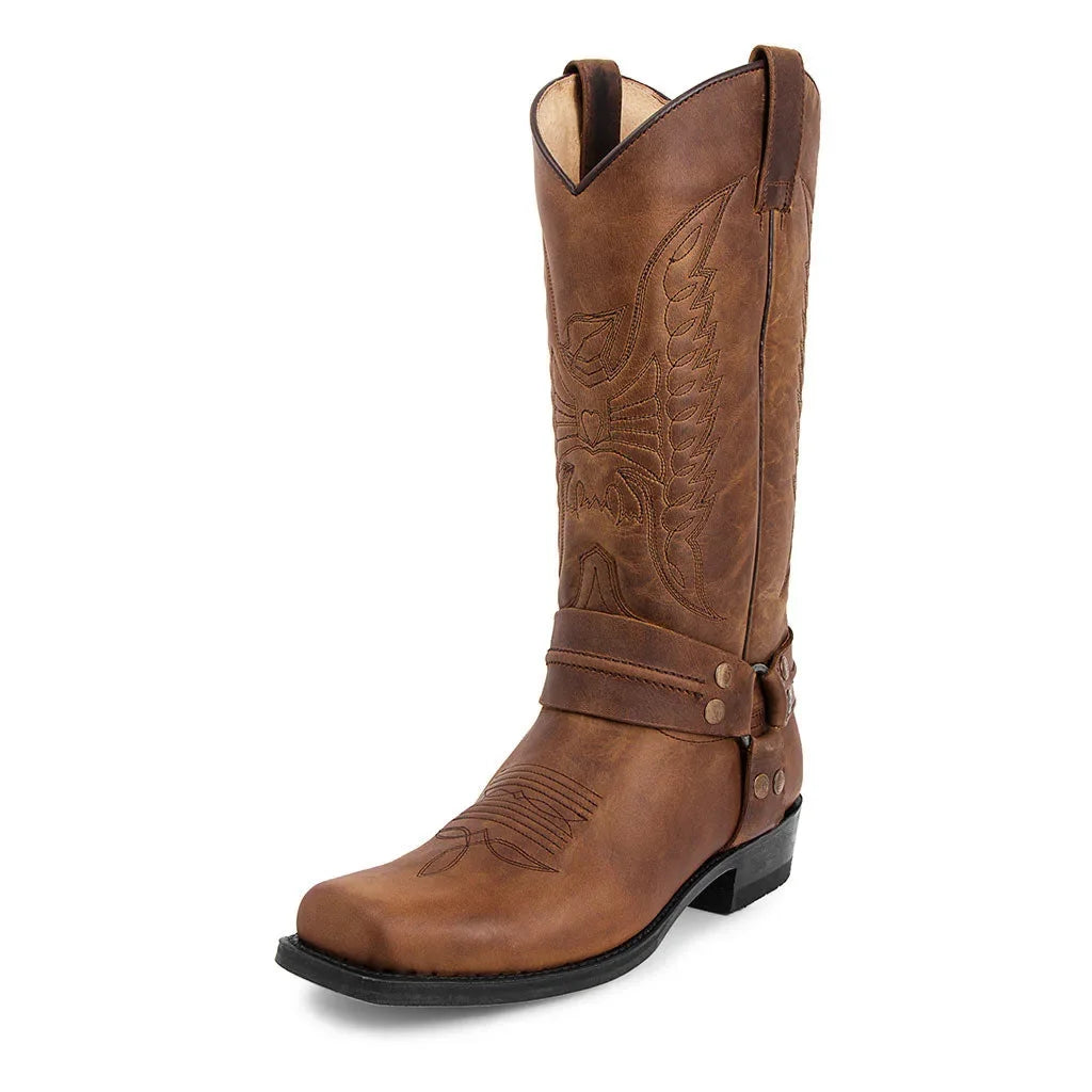 Handmade Cowboy Boots - yellow brown - Cowboy Outpost