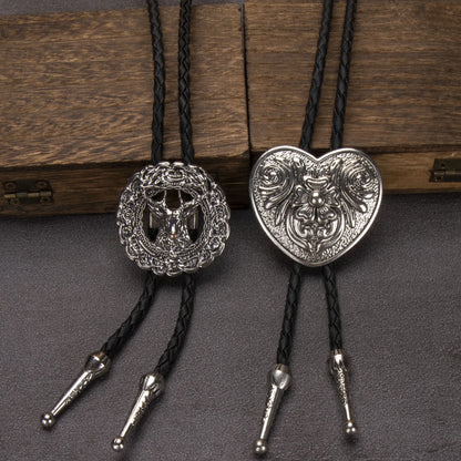 Leather Rechicgu Bolo Tie - 10 - Cowboy Outpost
