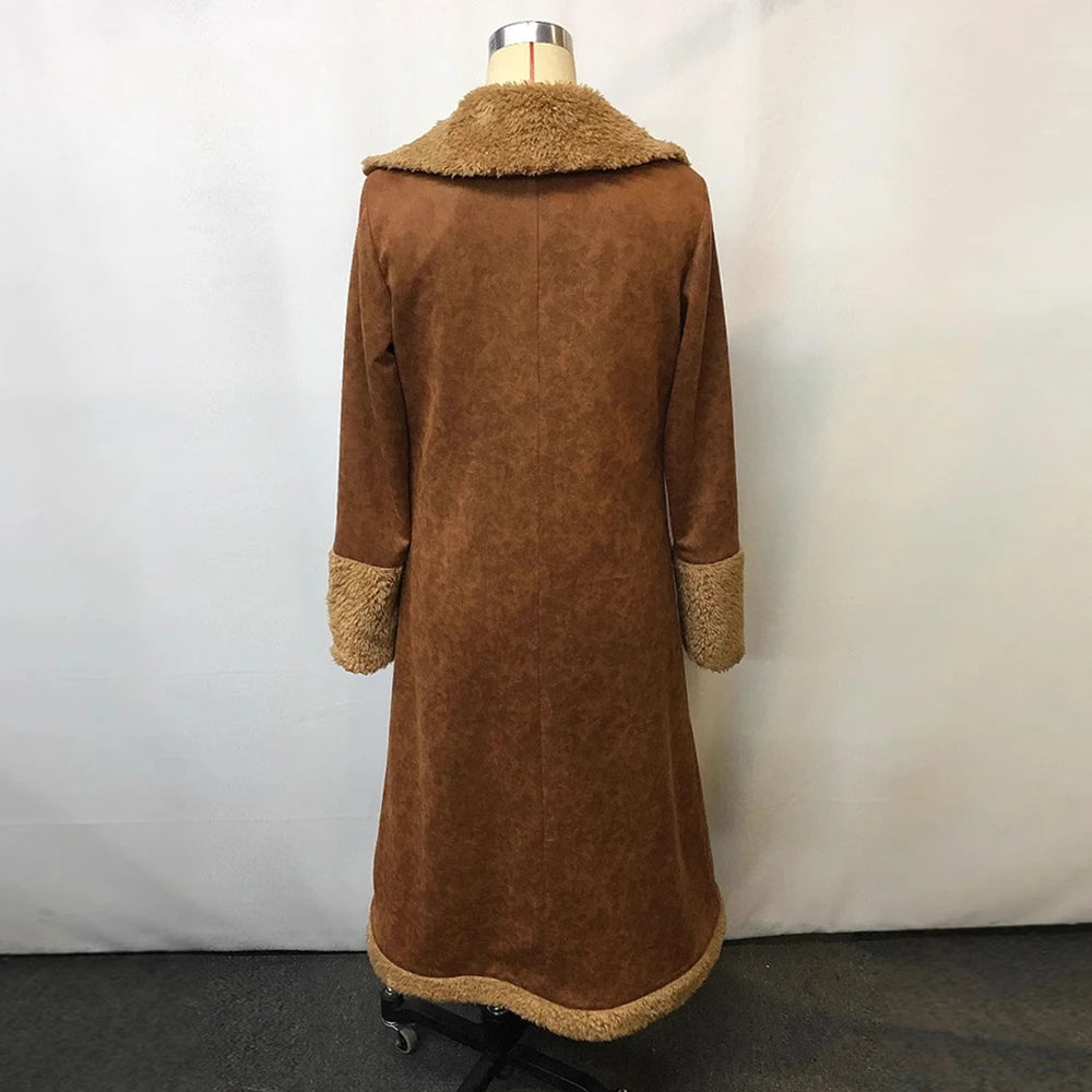 Long Suede Jacket - Brown - Cowboy Outpost