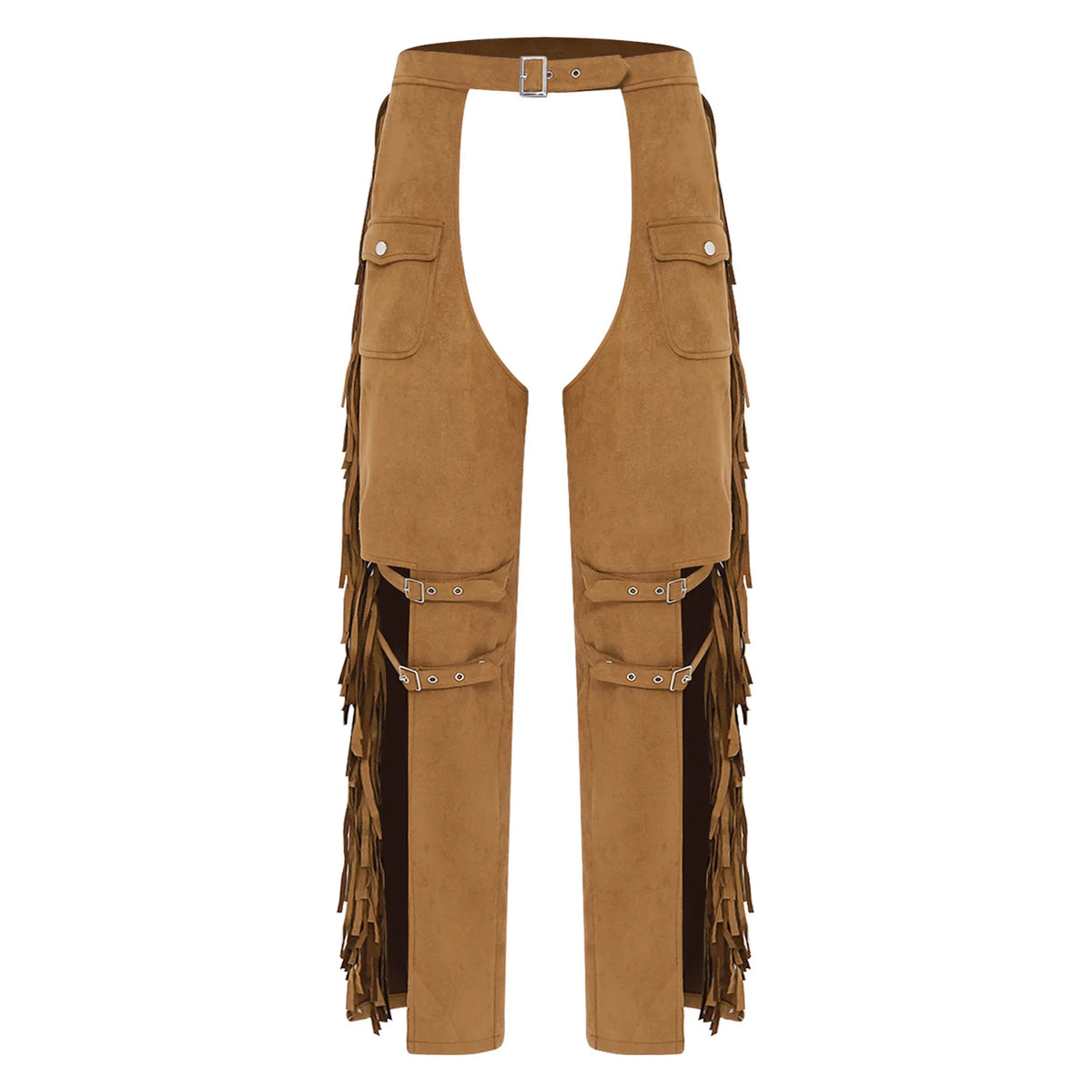 Suede Halloween Chaps - Brown - Cowboy Outpost
