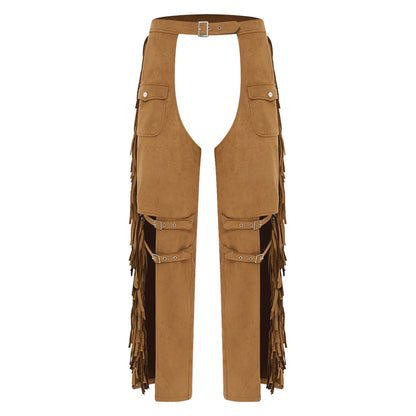 Suede Halloween Chaps - Brown - Cowboy Outpost