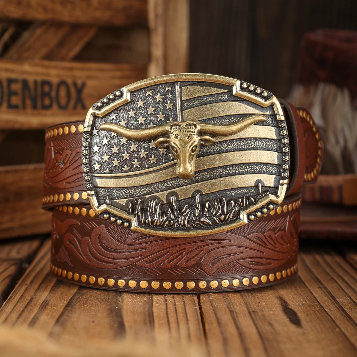 Denim Suitable Belt - camel golden - Cowboy Outpost