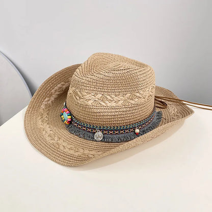 Straw Woven Cowboy Hat - Cowboy Outpost