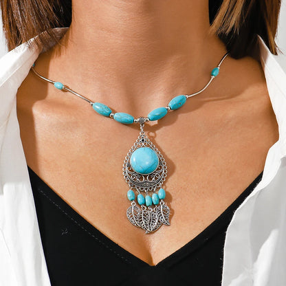 Turquoise Aihua Necklace - Cowboy Outpost