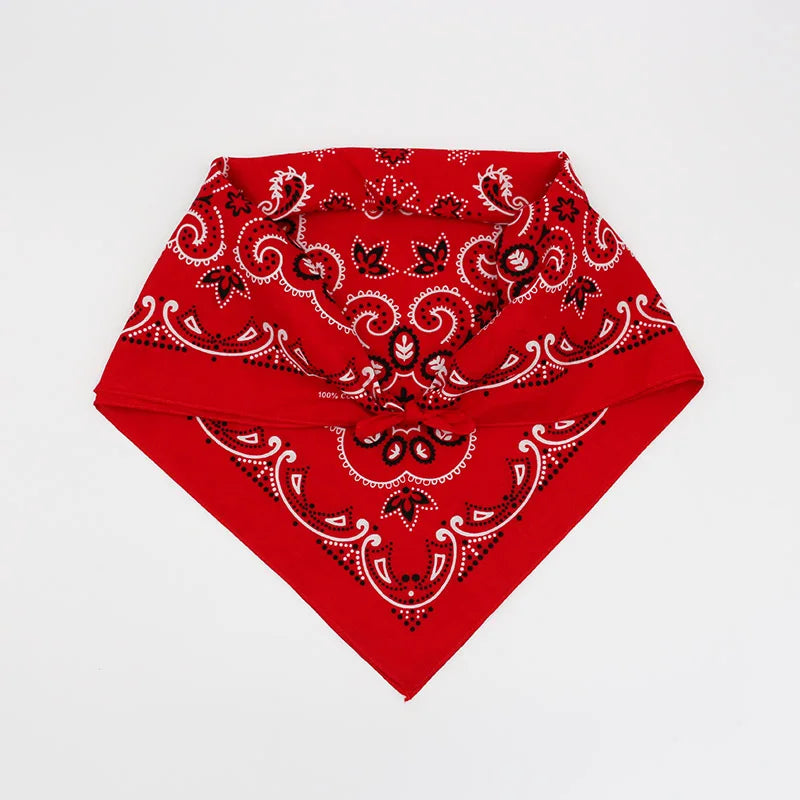 Cotton Red Bandana - Blue - Cowboy Outpost