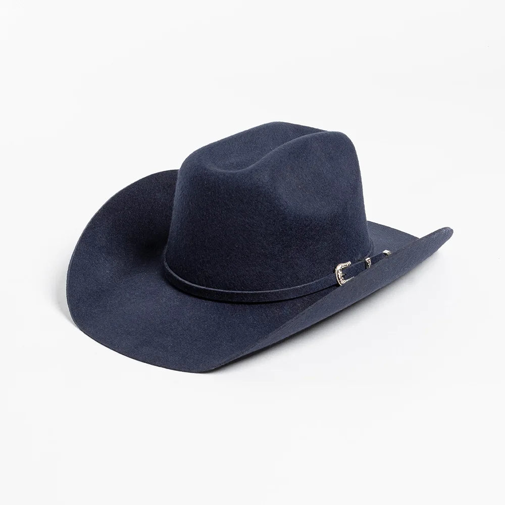 Felt Wide Brim Cowboy Hat - lake blue - Cowboy Outpost