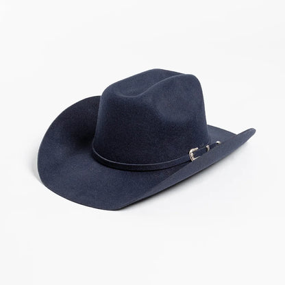 Felt Wide Brim Cowboy Hat - lake blue - Cowboy Outpost