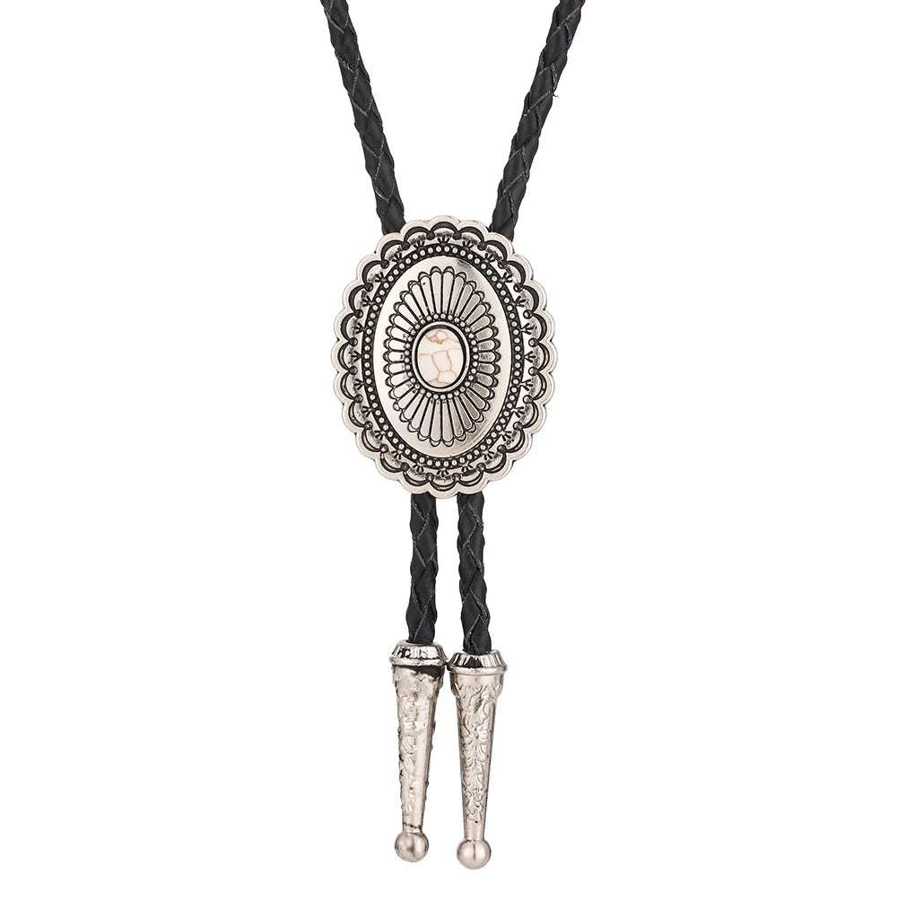 Turquoise Celtic Bolo Tie - 15 - Cowboy Outpost