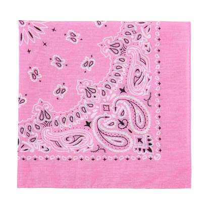 Square Cotton Paisley Bandana - dahong - Cowboy Outpost