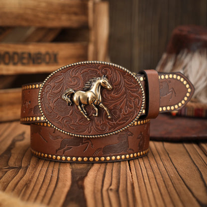 Metal Belt - Camel - camel - Cowboy Outpost