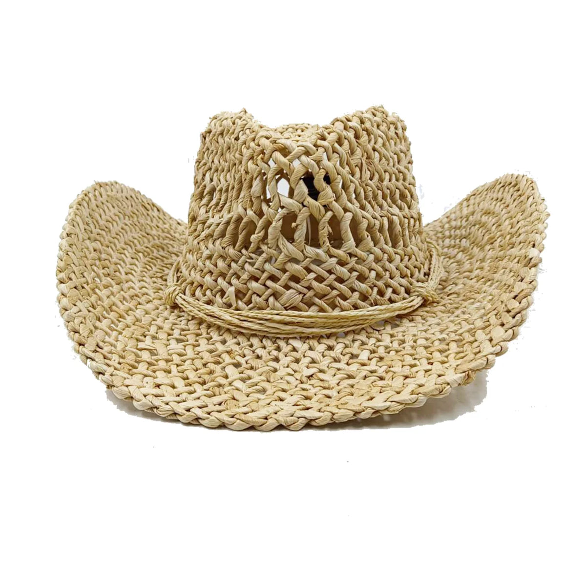 Straw Retro Cowboy Hat - Cowboy Outpost