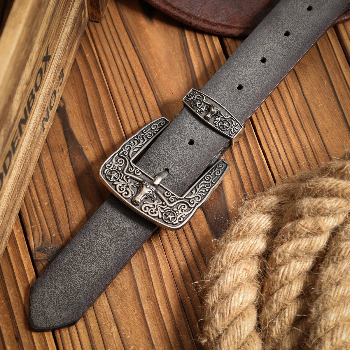 Metal Belt - Brown golden - black silver - Cowboy Outpost