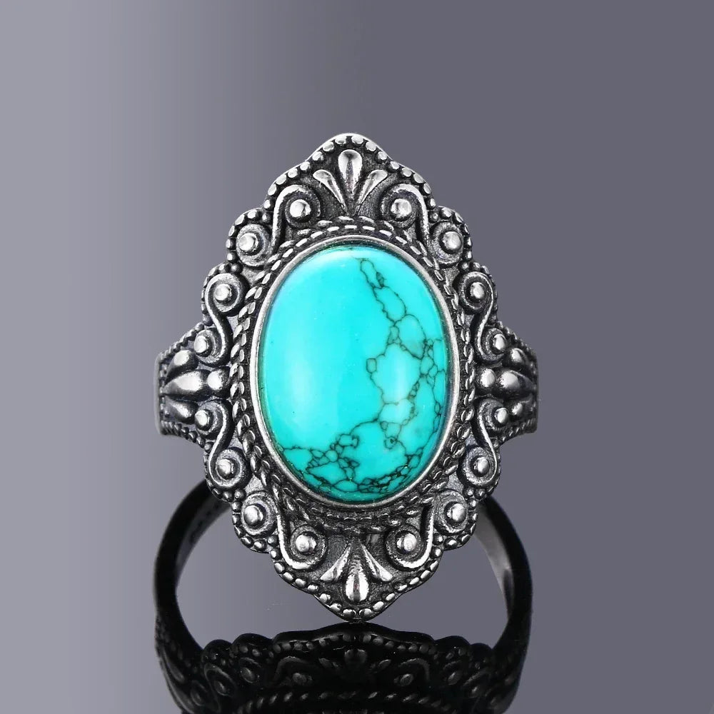 Turquoise Sterling Ring - R538TU - Cowboy Outpost