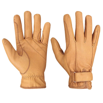 Leather Custom Gloves - YELLOW - Cowboy Outpost