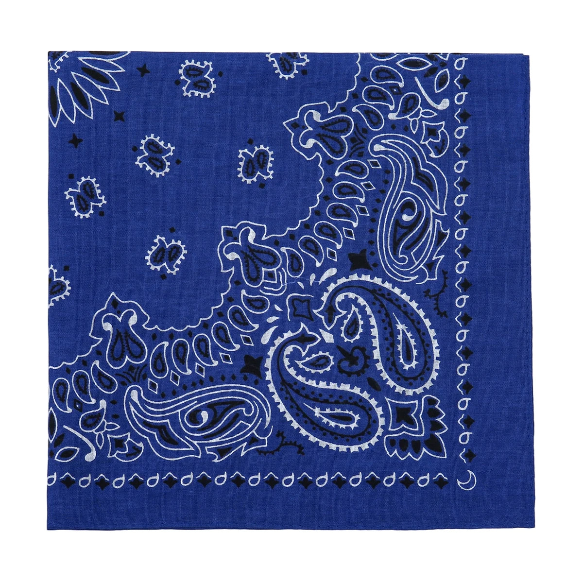 Square Cotton Paisley Bandana - baolan - Cowboy Outpost