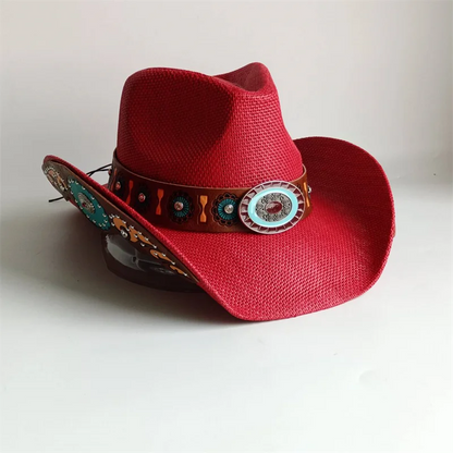 Straw Decal Cowboy Hat - 11 - Cowboy Outpost