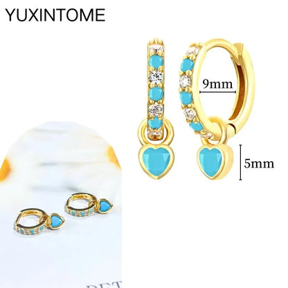 Turquoise Silver Earrings - Cowboy Outpost