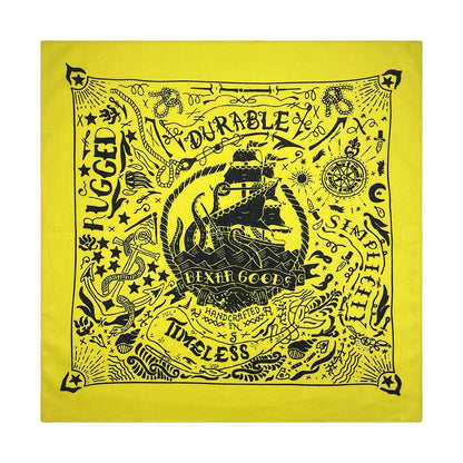 Cotton Nautical Bandana - Navy blue - Cowboy Outpost