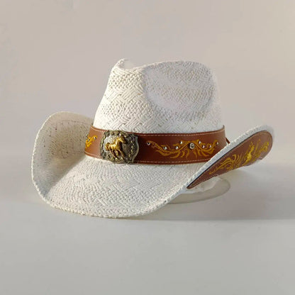 Straw Decal Cowboy Hat - 1 - Cowboy Outpost