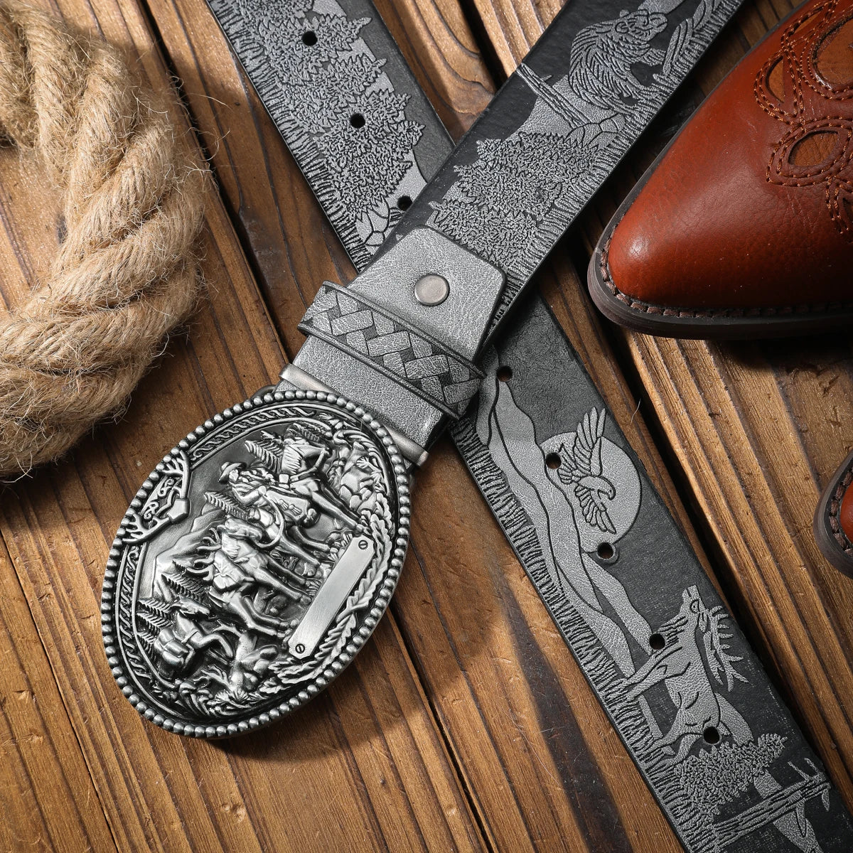 Alloy Buckle Belt - Cowboy Outpost