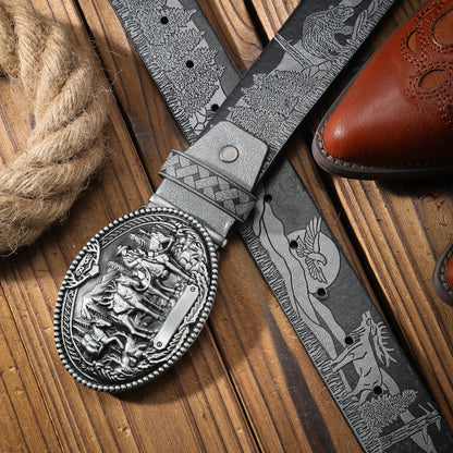 Alloy Buckle Belt - Cowboy Outpost